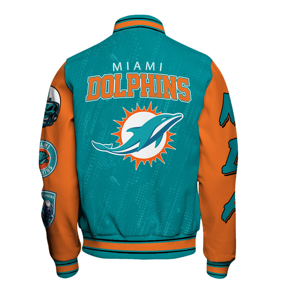 Miami Dolphins Unisex Athletic Legacy Varsity Jacket AZBTVJK000120