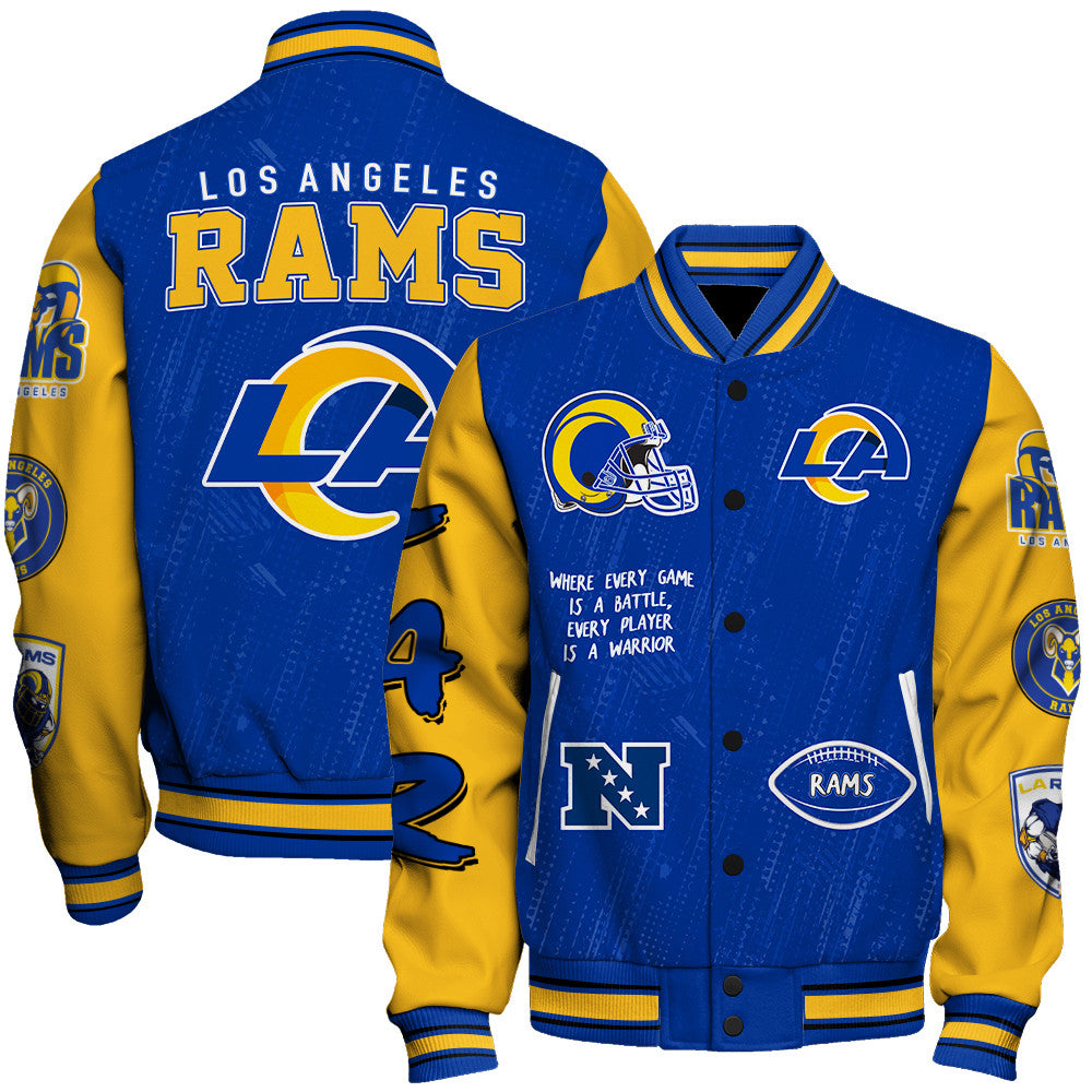 Los Angeles Rams Unisex Athletic Legacy Varsity Jacket AZBTVJK000121