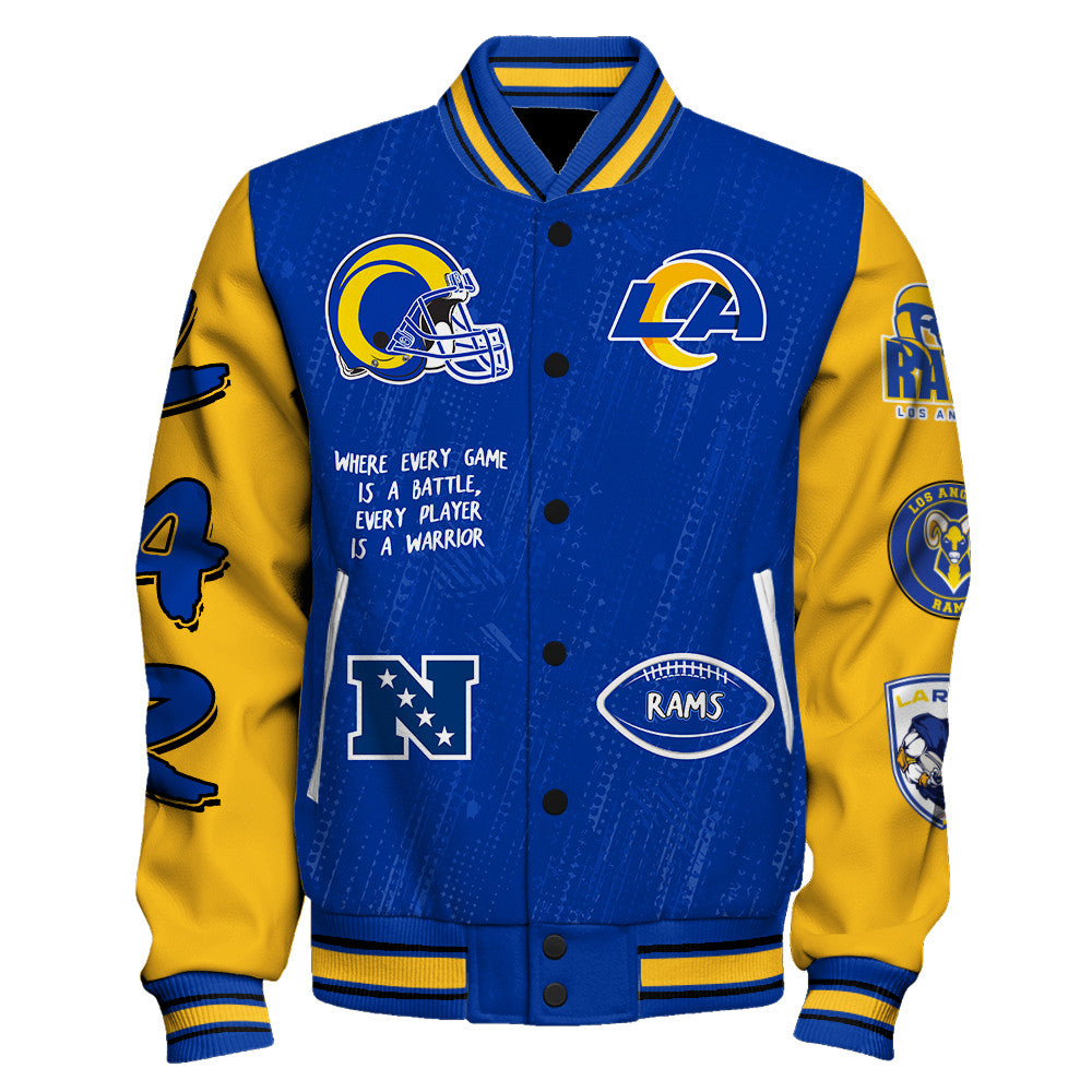 Los Angeles Rams Unisex Athletic Legacy Varsity Jacket AZBTVJK000121