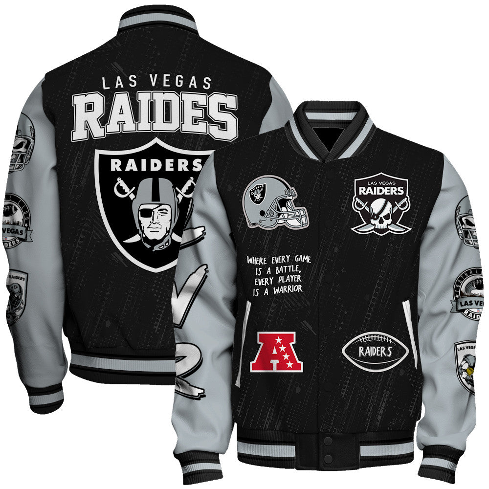 Las Vegas Raiders Unisex Athletic Legacy Varsity Jacket AZBTVJK000123