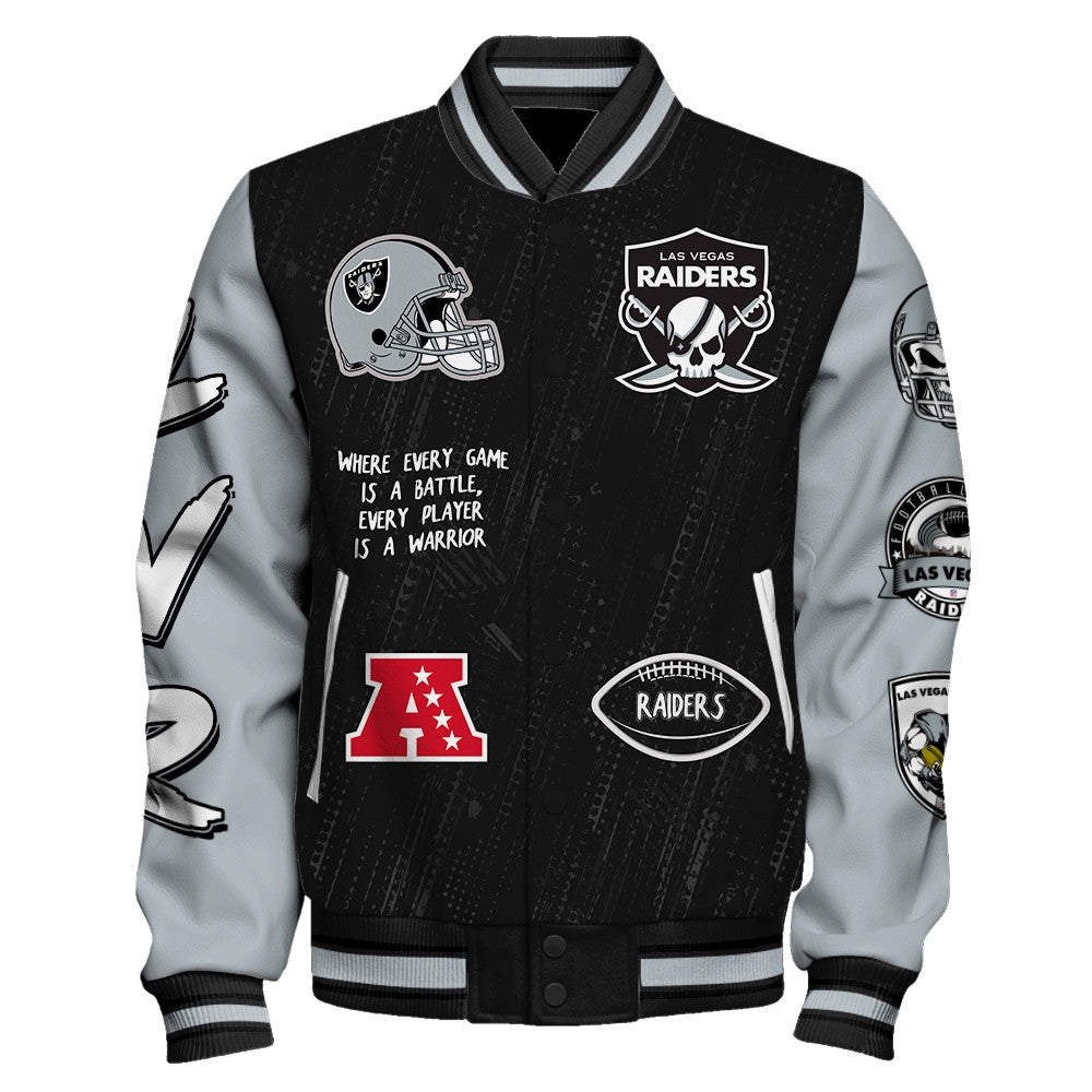 Las Vegas Raiders Unisex Athletic Legacy Varsity Jacket AZBTVJK000123
