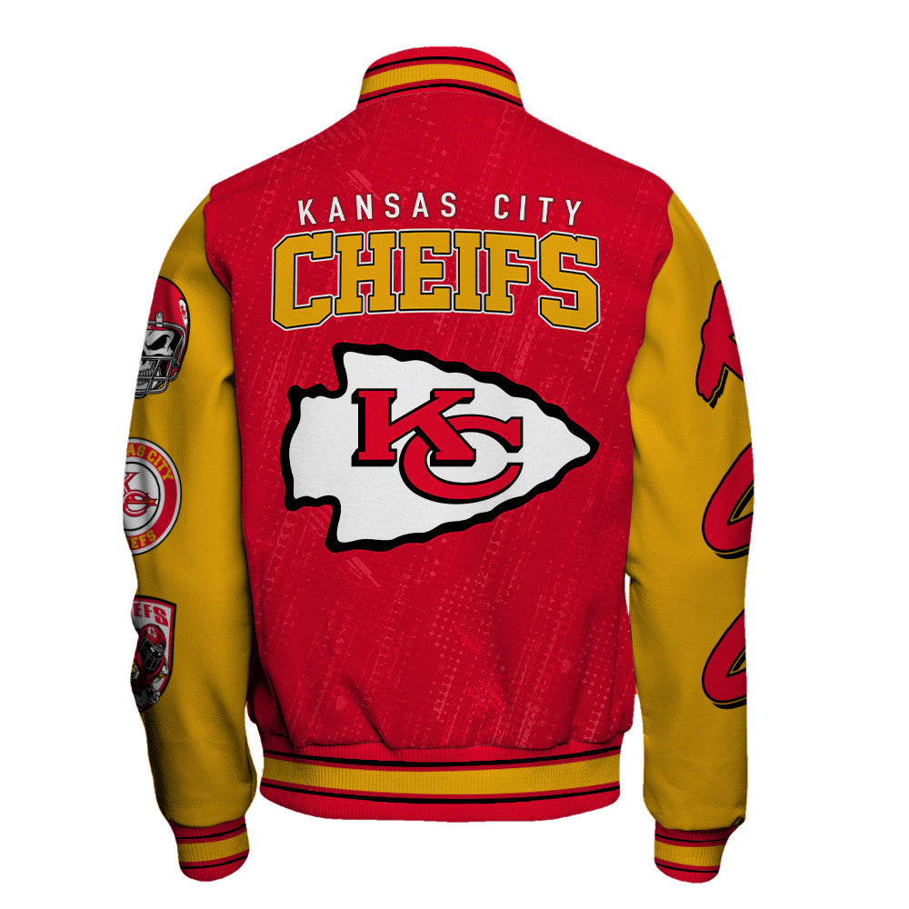 Kansas City Chiefs Unisex Athletic Legacy Varsity Jacket AZBTVJK000124
