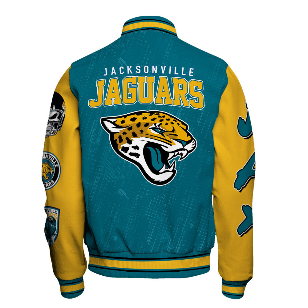Jacksonville Jaguars Unisex Athletic Legacy Varsity Jacket AZBTVJK000125
