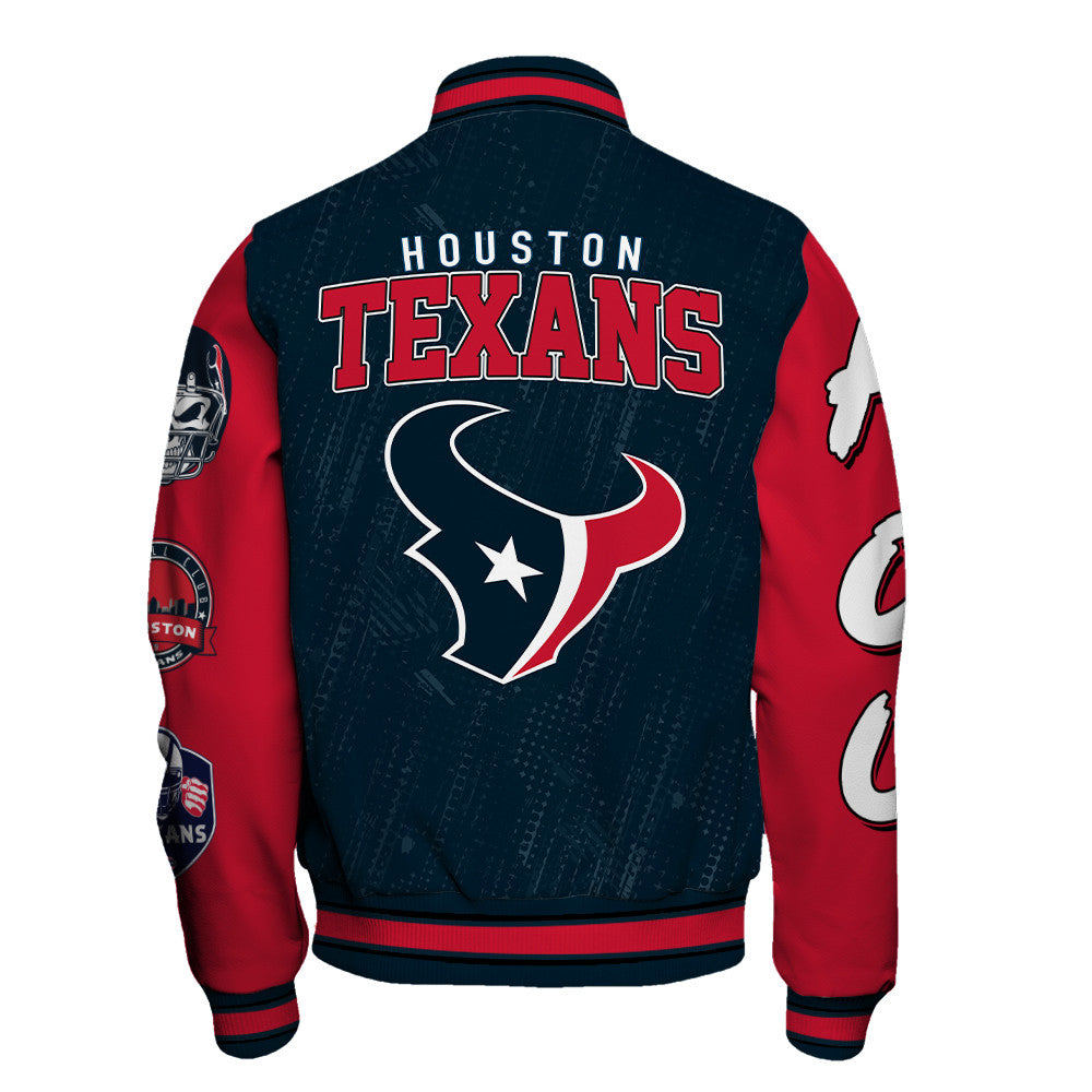 Houston Texans Unisex Athletic Legacy Varsity Jacket AZBTVJK000127