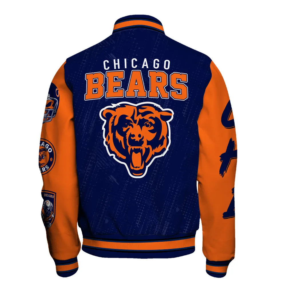 Chicago Bears Unisex Athletic Legacy Varsity Jacket AZBTVJK000132