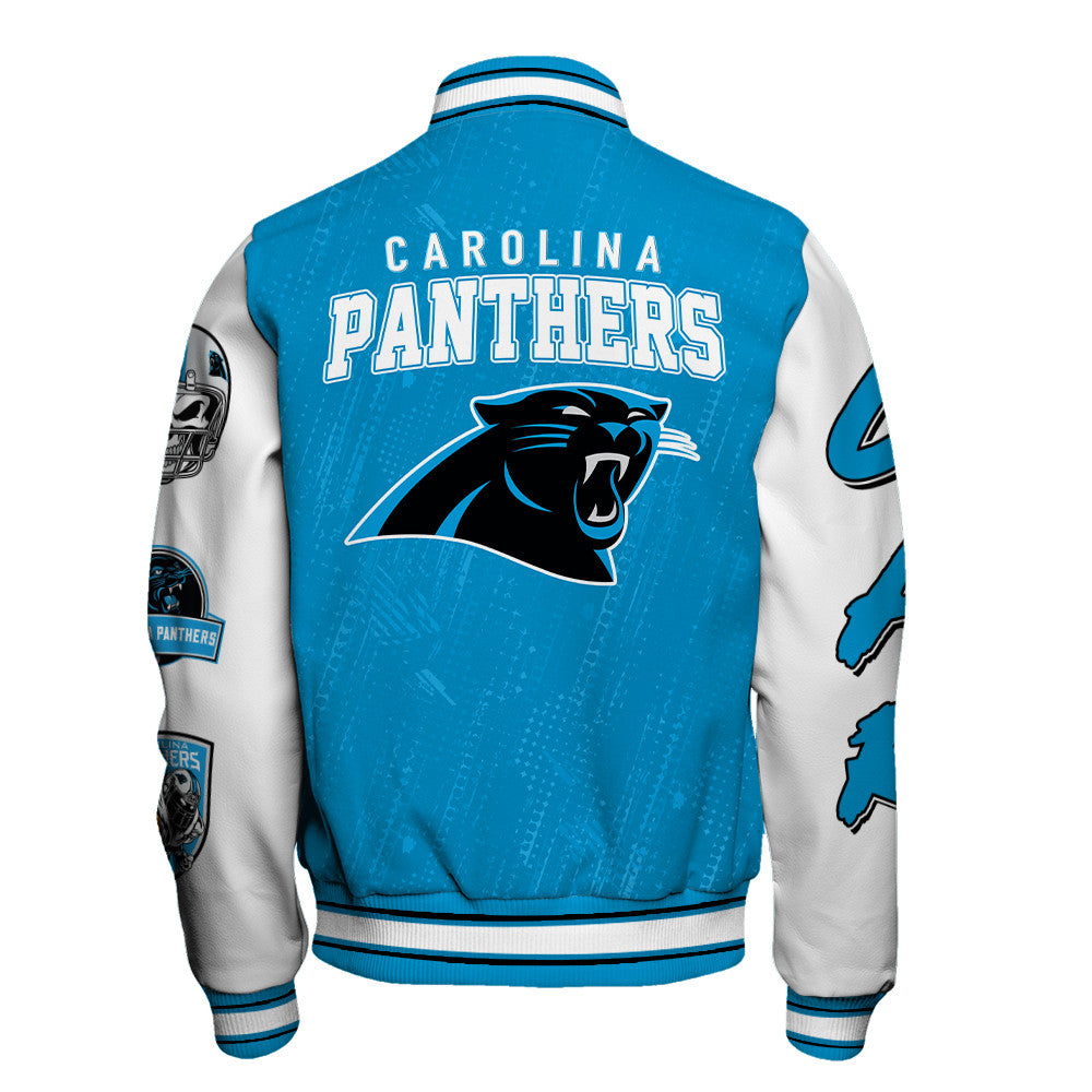 Carolina Panthers Unisex Athletic Legacy Varsity Jacket AZBTVJK000133