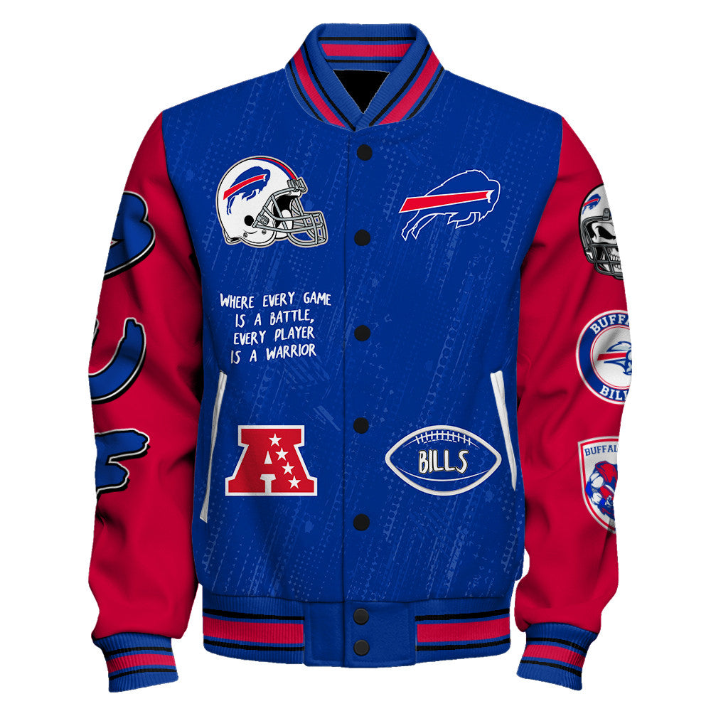 Buffalo Bills Unisex Athletic Legacy Varsity Jacket AZBTVJK000134