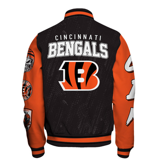 Cincinnati Bengals Unisex Athletic Legacy Varsity Jacket AZBTVJK000135