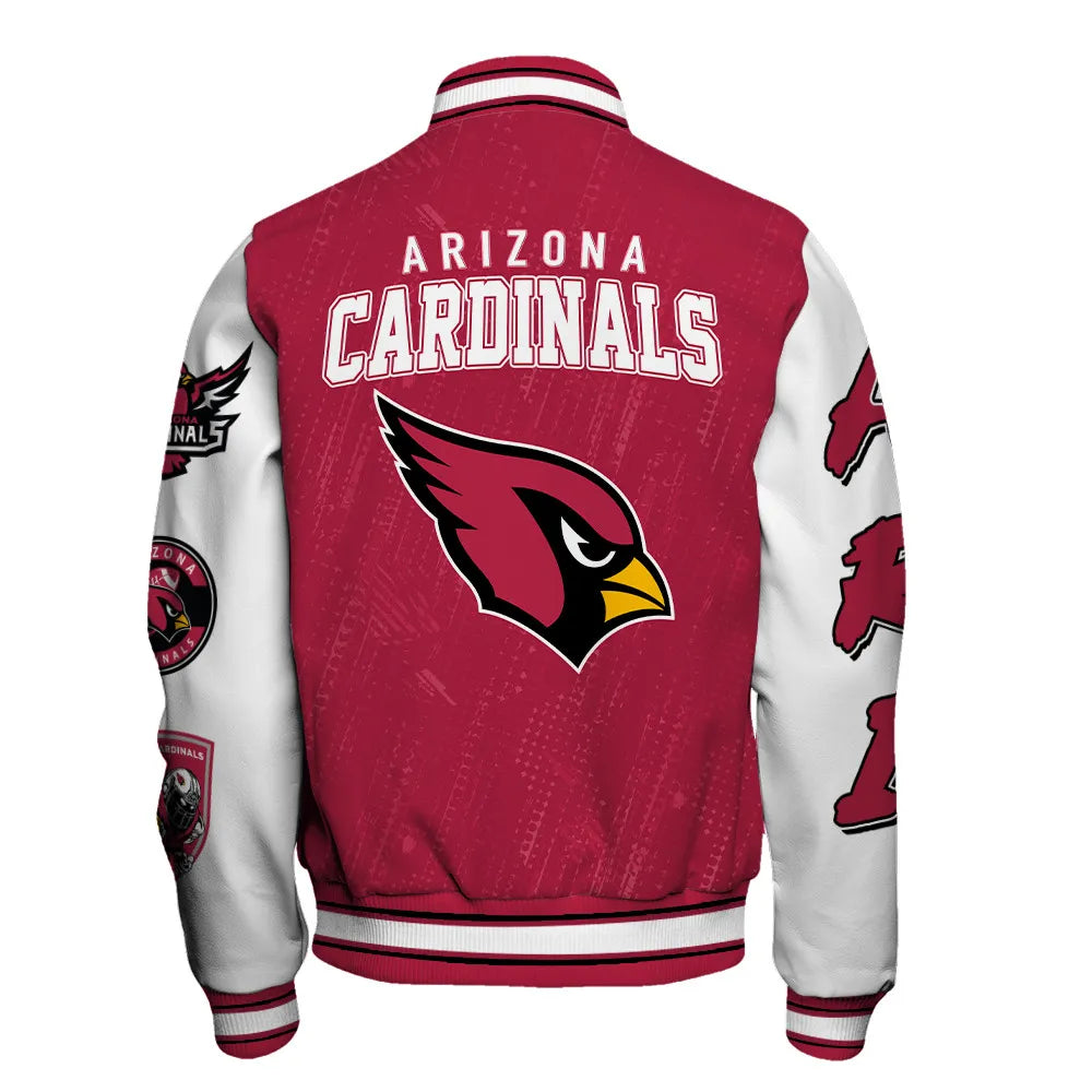 Arizona Cardinals Unisex Athletic Legacy Varsity Jacket AZBTVJK000138