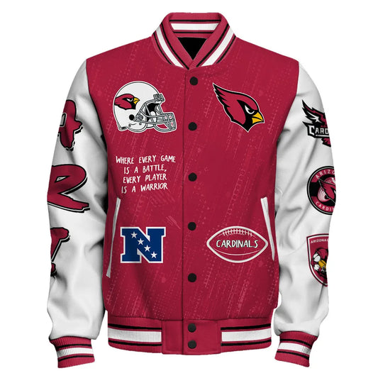 Arizona Cardinals Unisex Athletic Legacy Varsity Jacket AZBTVJK000138