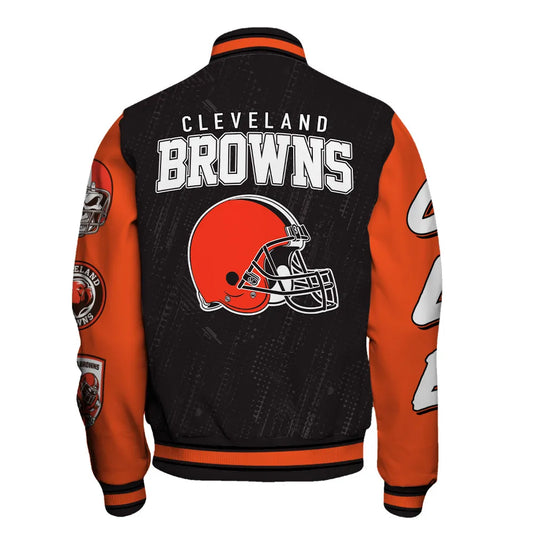 Cleveland Browns Unisex Athletic Legacy Varsity Jacket AZBTVJK000131