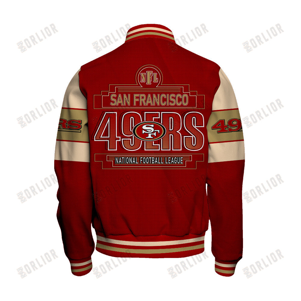 San Francisco 49ers Personalized Unisex Varsity Jacket AZBTVJK000272