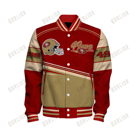 San Francisco 49ers Personalized Unisex Varsity Jacket AZBTVJK000272