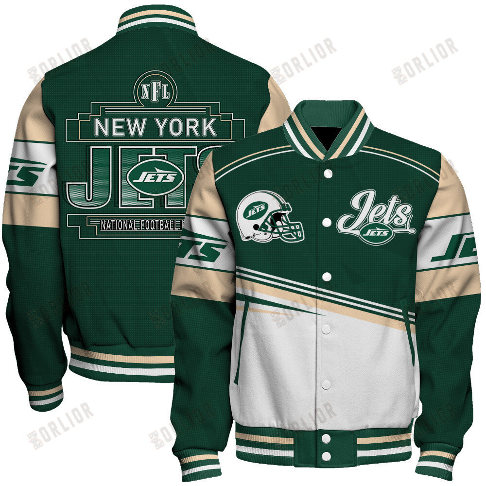 New York Jets Personalized Unisex Varsity Jacket AZBTVJK000275