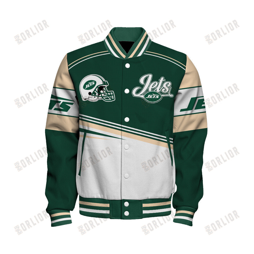 New York Jets Personalized Unisex Varsity Jacket AZBTVJK000275