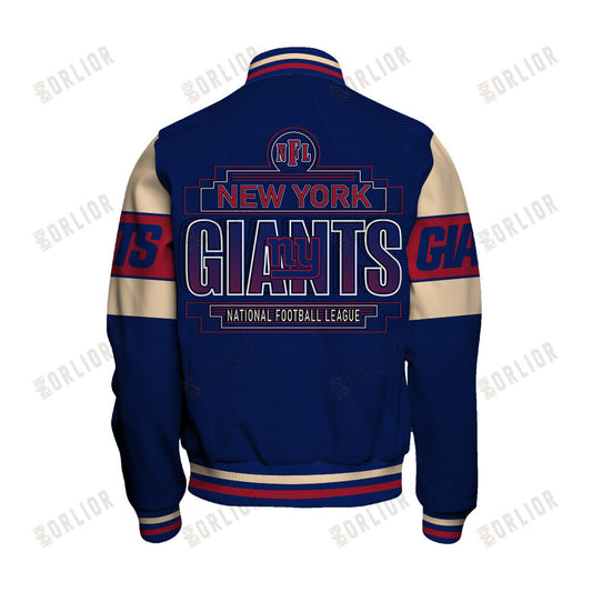 New York Giants Personalized Unisex Varsity Jacket AZBTVJK000276