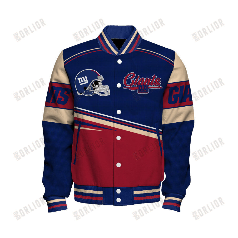 New York Giants Personalized Unisex Varsity Jacket AZBTVJK000276