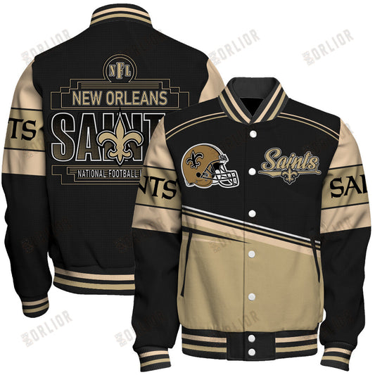 New Orleans Saints Personalized Unisex Varsity Jacket AZBTVJK000277
