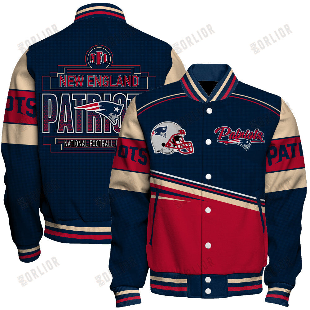 New England Patriots Personalized Unisex Varsity Jacket AZBTVJK000278