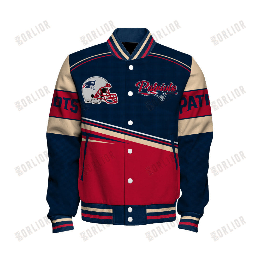 New England Patriots Personalized Unisex Varsity Jacket AZBTVJK000278