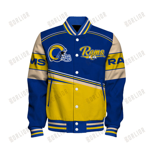 Los Angeles Rams Personalized Unisex Varsity Jacket AZBTVJK000281