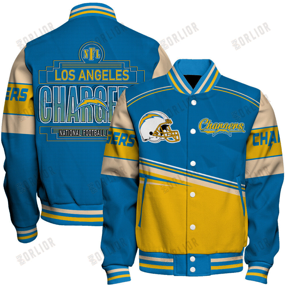 Los Angeles Chargers Personalized Unisex Varsity Jacket AZBTVJK000282