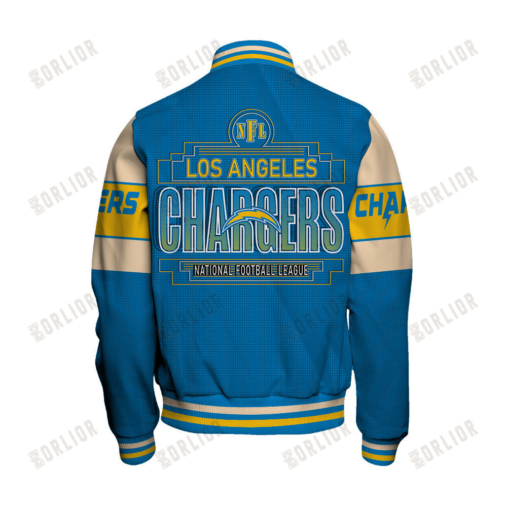 Los Angeles Chargers Personalized Unisex Varsity Jacket AZBTVJK000282