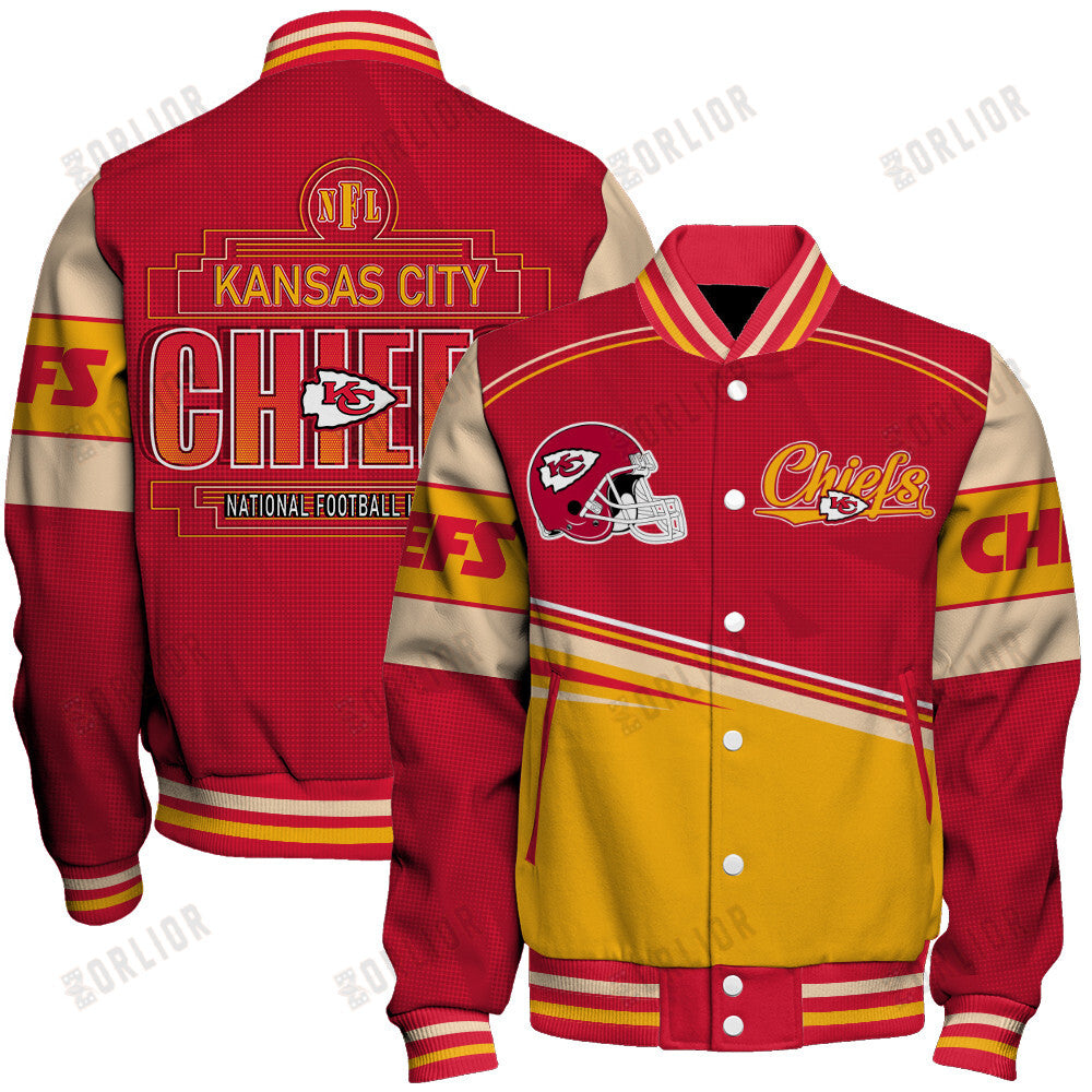 Kansas City Chiefs Personalized Unisex Varsity Jacket AZBTVJK000284