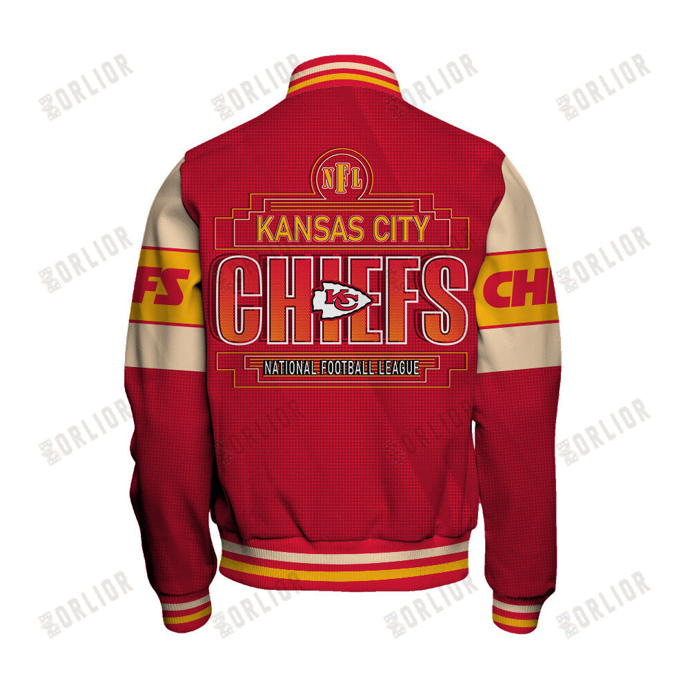 Kansas City Chiefs Personalized Unisex Varsity Jacket AZBTVJK000284