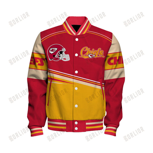 Kansas City Chiefs Personalized Unisex Varsity Jacket AZBTVJK000284