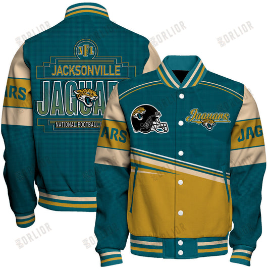 Jacksonville Jaguars Personalized Unisex Varsity Jacket AZBTVJK000285