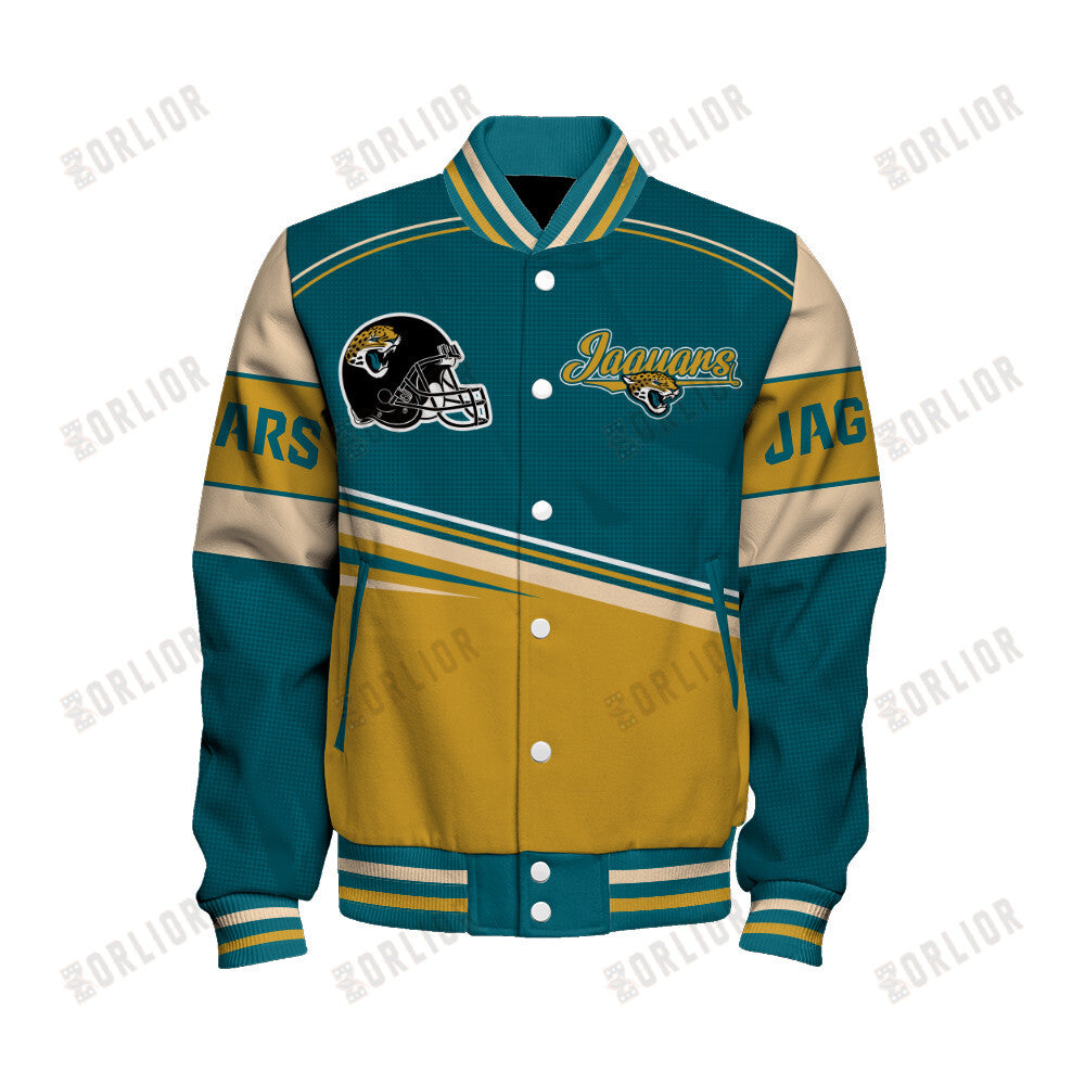 Jacksonville Jaguars Personalized Unisex Varsity Jacket AZBTVJK000285
