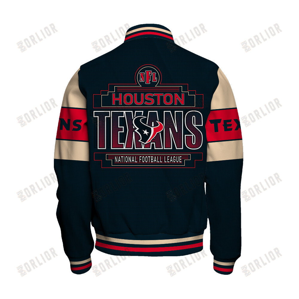 Houston Texans Personalized Unisex Varsity Jacket AZBTVJK000287