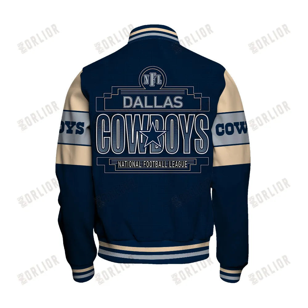 Dallas Cowboys Personalized Unisex Varsity Jacket AZBTVJK000291