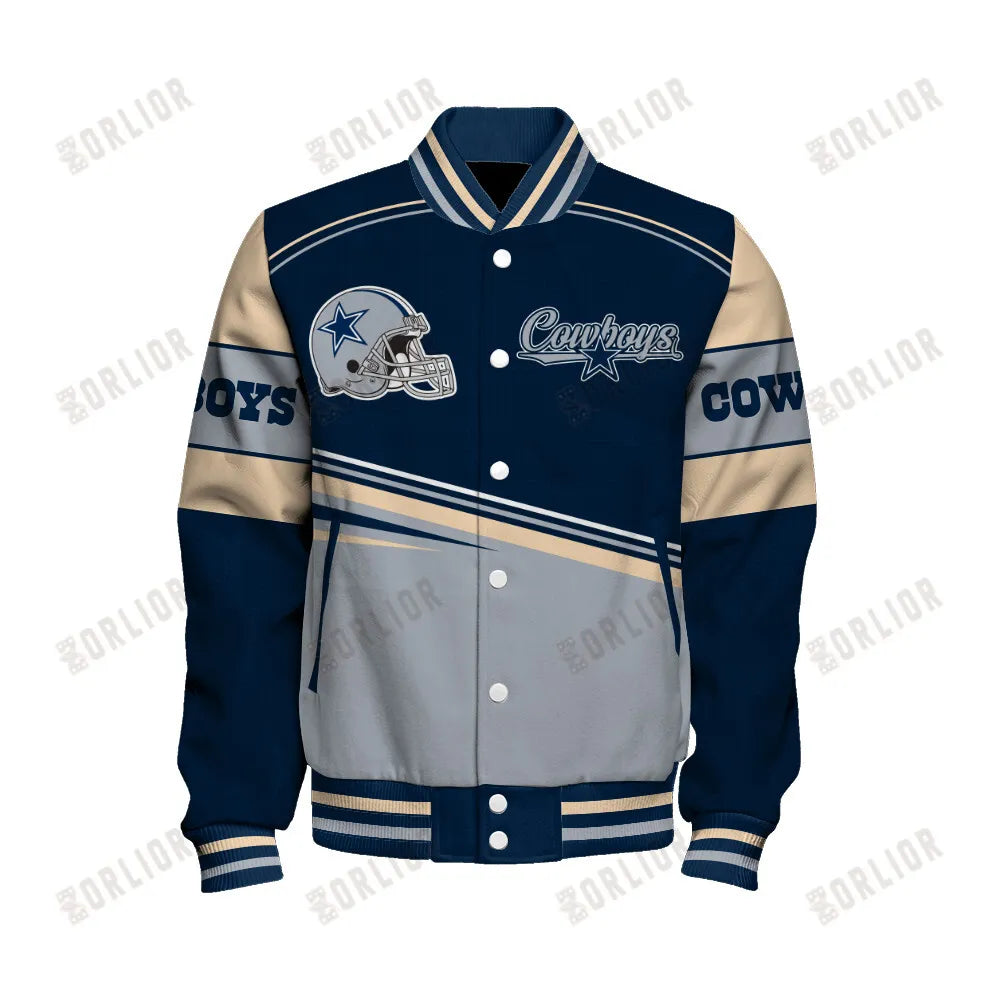 Dallas Cowboys Personalized Unisex Varsity Jacket AZBTVJK000291