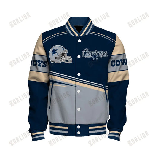 Dallas Cowboys Personalized Unisex Varsity Jacket AZBTVJK000291