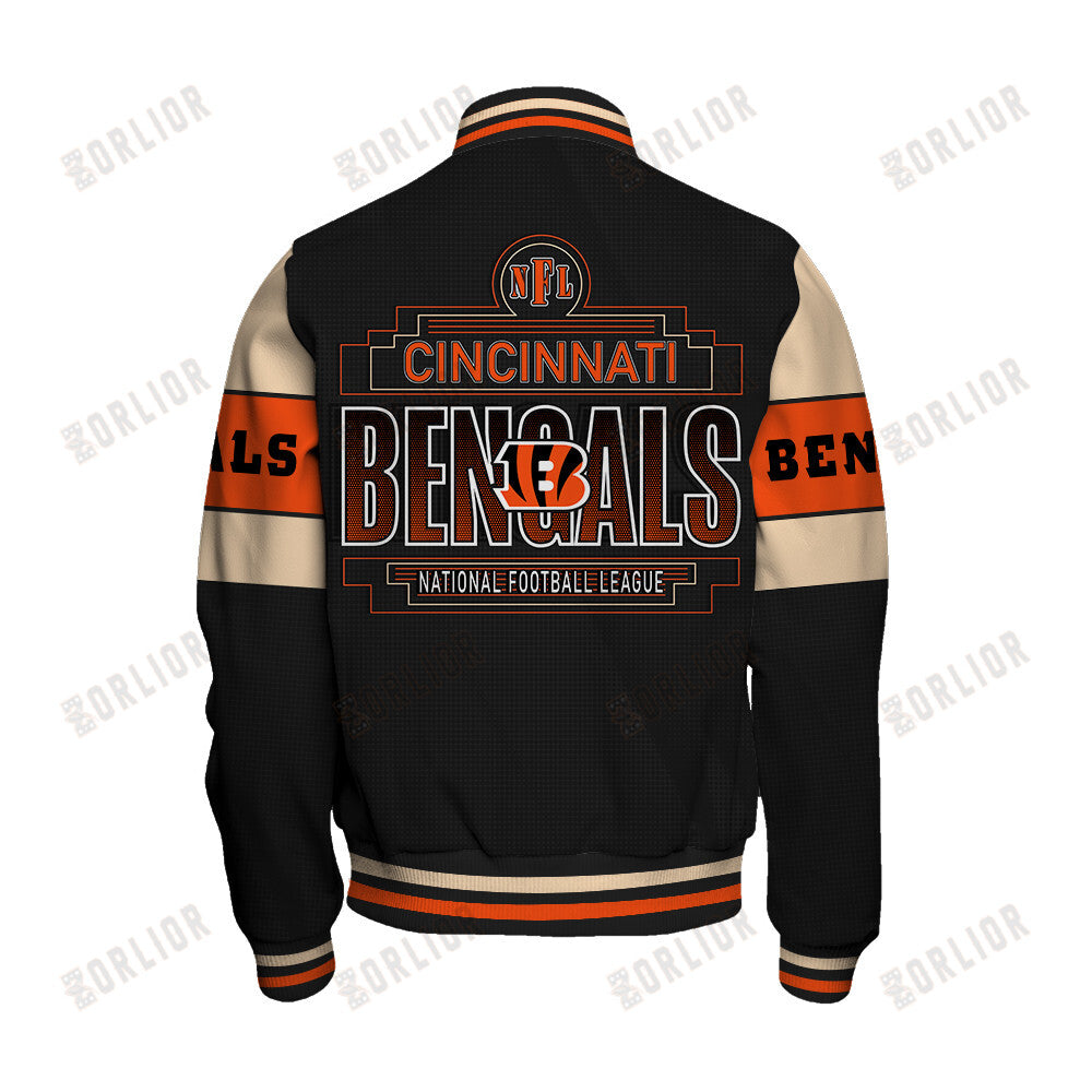 Cincinnati Bengals Personalized Unisex Varsity Jacket AZBTVJK000293