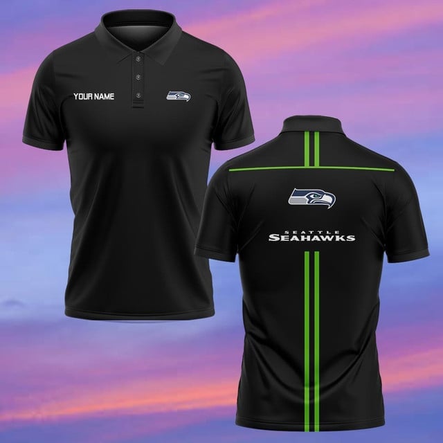 Seattle Seahawks Personalized Men Polo Shirt AZBTPLS000036