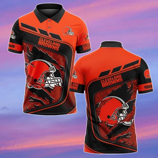 Cleveland Browns Personalized Men Polo Shirt AZBTPLS000099