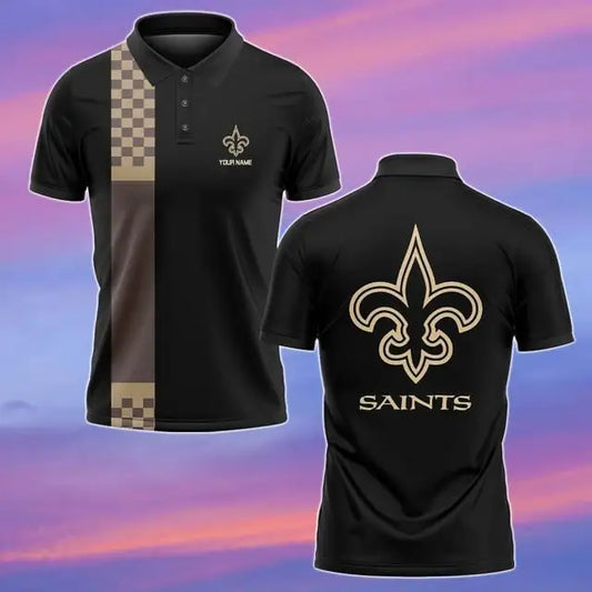 New Orleans Saints Personalized Men Polo Shirt AZBTPLS000107