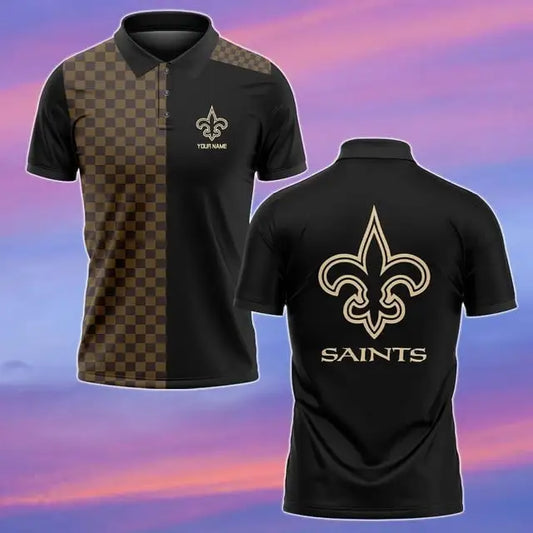 New Orleans Saints Personalized Men Polo Shirt AZBTPLS000108