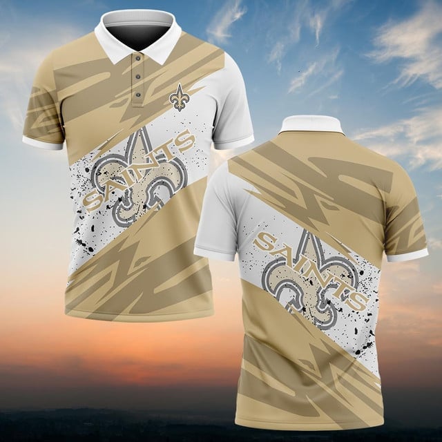 New Orleans Saints Personalized Men Polo Shirt AZBTPLS000112