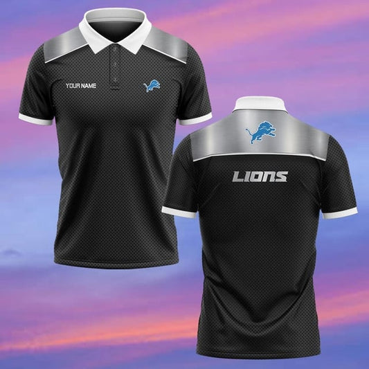 Detroit Lions Personalized Men Polo Shirt AZBTPLS000118