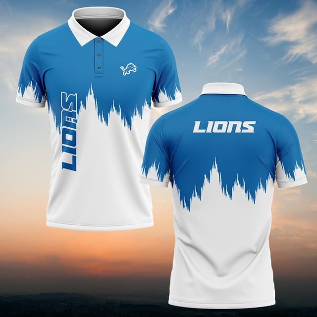 Detroit Lions Personalized Men Polo Shirt AZBTPLS000119