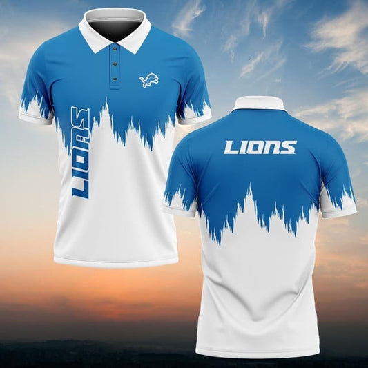 Detroit Lions Personalized Men Polo Shirt AZBTPLS000119