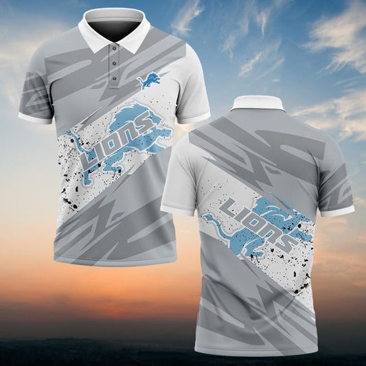 Detroit Lions Personalized Men Polo Shirt AZBTPLS000120