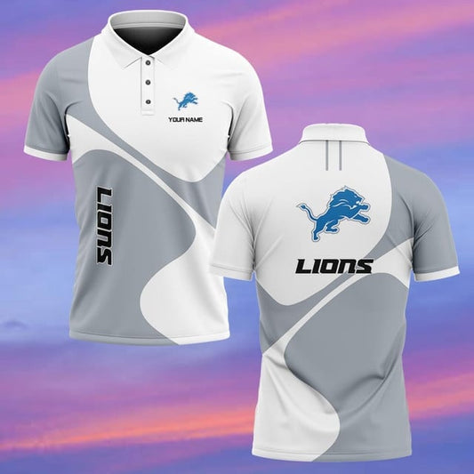 Detroit Lions Personalized Men Polo Shirt AZBTPLS000121