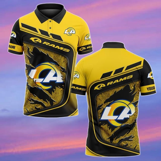 Los Angeles Rams Personalized Men Polo Shirt AZBTPLS000125