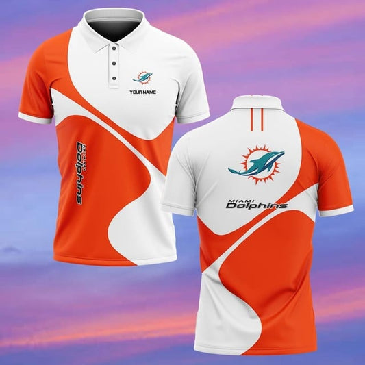 Miami Dolphins Personalized Men Polo Shirt AZBTPLS000136