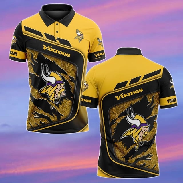 Minnesota Vikings Personalized Men Polo Shirt AZBTPLS000148